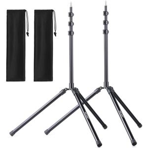 K&F CONCEPT 79 inch/2.01m Light Stand, Studio Photography Tripod, Heavy Duty for Studio, Speedlight, Reflector, Flash, Softbox, Umbrella, Backgrounds, Portrait - 2 Pack