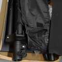 Projector Stand Tripod Adjustable, Laptop Height from 23.5 to 46.5 inches with Gooseneck Phone Holder, Floor for Office, Home, Stage, Studio, DJ Racks Holder Mount, 23.5inch-46.5inch (Black)