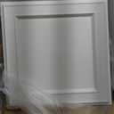 WOWSTAR 12-Pack 24"x24" Drop Ceiling Tiles, Waterproof Glue up Ceiling Panels, Modern Style 3D Wall Panels, White (2x2ft)