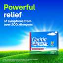 Claritin Allergy Medicine for Adults, 24-Hour Non-Drowsy Loratadine 10mg, Antihistamine, 60 Liquid Gels + 1ct On-The-Go Relief, BBD: 11/2028