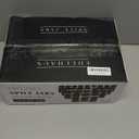 Glass Spice Jars with Label and Stainless Steel Lids (24 x 4oz) Spice Containers with 240 Labels, Shaker Inserts, Steel Funnel, Empty Square Empty Square Seasoning Organizer (Black)