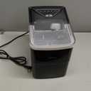 Silonn Ice Maker Countertop, 9 Cubes Ready in 6 Mins, 26lbs in 24Hrs, Self-Cleaning Ice Machine with Ice Scoop and Basket, 2 Sizes of Bullet Ice for Home Kitchen Office Bar Party (Black)