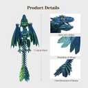 3D Printed Dragon, Feathered Wyvern Dragon with Wings Articulated Dragons, Fidget Dragons 3D Printed Toys Desktop Pet 3D Printing Animals Toy