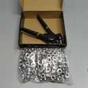 Grommet Tool Kit, 3/8 inch Handheld Eyelet Kit Manual Grommet Press Machine with 500 pcs 10 mm Grommets