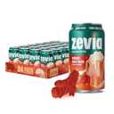 Zevia Zero Sugar Soda, Ginger Root Beer, 12 oz Cans (24-Pack) Naturally Sweetened, Zero Calorie Sugar Free Soda - Non-GMO Project Verified, Gluten-Free, Vegan (Best By 06/09/2027)