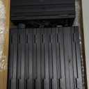 Harloon 12 Pcs 3D Floating Display Case Floating Frame Display Holder Stands Challenge Coin Jewelry Frame Box for AA Medallions Fossil Rock Gemstones Specimen(Black,7 x 2.8 x 0.8 Inch,Square Base)