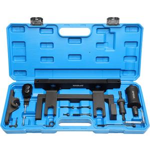 DPTOOL Camshaft Timing Flywheel Holder Tool Fuel Injector Remover Kit Compatible with BMW N20 N26 Engine (16PC)