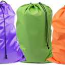 Extra Large Laundry Bag Travel Laundry Bags With Drawstring Closure, Large Dirty Clothes Bag 30" X 40" Fit A Laundry Basket Or Clothes Hamper For College, Dorm And Apartment Dwellers 3 Pack Mixed Color