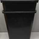 Insputer Double 40QT Pull Out Garbage Can Under Cabinet, Heavy Duty Under Sink Garbage Bin Kit with Soft-Close Slides for Kitchen, Laundry, Requires Minimum Cabinets Opening 18" W X 24" D (Silver)