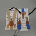 2 Pieces Dog Diaper Suspenders, for Dog Diaper Female and Belly Band for Male (Small, Blue & Beige )