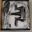 Bathroom Sink Faucet FRANSITON 4 Inch Faucet 2 Handle Bathroom Sinks Faucets Lead-Free Oil Rubbed Bronze Bath Sinks Faucets with Pop-up Drain Stopper and Supply Hoses