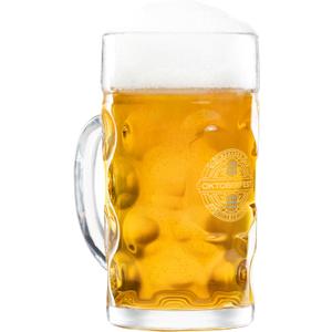 BAVARIA TRACHTEN Oktoberfest Glass Beer Mug  Authentic Beer Stein  Traditional German Beer Mugs  Franziskaner Mug Weissbier Glass  1 Liter 34 oz Beer Mug  Extra Large