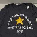 Womens If you stand for nothing what will you fall for V-Neck T-Shirt Large