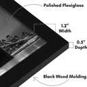 Americanflat 20x40 Picture Frame with Polished Plexiglass - Black Picture Frame - Wide Photo Frames Made of Engineered Wood for Vertical or Horizontal Wall Display - Epic Collection - Black