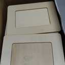 Barydat 24 Pcs Unfinished Wooden Craft Frames for 3" x 5" Photos DIY Photo Frames Paintable Picture Frames Wood Frames for DIY Painting Project Thanksgiving School Classroom Crafts