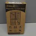 Magnetic Screen Door,Screen Door Mesh,Keep Bugs Out, Easy Install Works with Front Doors, Sliding Doors,Fit Door Size 32 x 78 Inches (Black)