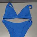 Womens High Waisted Thong Bikini Sets Sexy Brazilian Triangle Top Deep V Neck Two Piece Swimsuit Bathing Suits Size M