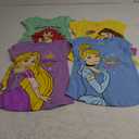 Disney Princess Cinderella, Belle, Rapunzel, and Ariel Girls 4 Pack Short Sleeve T-Shirt for Toddler and Big Kids 6