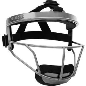 Dinictis Softball Face Mask, Lightweight, Comfortable, with Wide Field Vision, Durable and Safe Face Guards, Premium Protective Softball Fielder's Mask (Grey)