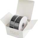 MEEDEE Black Velvet Ribbon 1 Inch Single Face Nylon Velvet Ribbon 2 Rolls 20 Yards Black Ribbons for Christmas Tree, Gift Wrappig, Rustic Wreath, Velvet Bow Making, Floral Bouquets, Home Decor