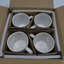 LE TAUCI Coffee Mugs 12 oz, Ceramic Mug Set, Housewarming Wedding Present, Coffee Cups for Latte, Hot Tea, Cappuccino, Mocha, Cocoa - Set of 4, Arctic White