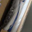 TooCust Extra Wide M-Shaped & Padded Armrests Shower Chair, 500lbs Capacity, Bariatric, Blue, Aluminum, Bath & Shower Safety Seating