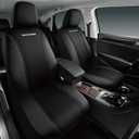 Skechers Memory Foam Seat Covers,Air- Cooled Mesh Thick Car Seat Covers,Leather Front Seat Covers,Airbag Compatible,Automotive Comfort Universal Fit for SUVs,Vans,Sedans,Cars,Trucks,Black