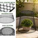 SOUJOY 10 Pcs Chicken Wire Plant Covers, 8 x 8 Inches Metal Garden Cloche with 30 Garden Stakes and 20 Waterproof Labels, Plant Protectors from Animals for Keeping Bunnies Chicken Squirrels Birds Out