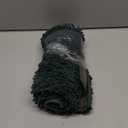 Smiry Luxury Chenille Toilet Rugs U-Shaped 24x20, Soft Absorbent Non-Slip Contour Bathroom Rugs for Toilet, Machine Washable Contoured Bath Mats, Green