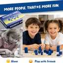 Magnet Game with String, Magnetic Chess Game with Stones, Family Games for Kids and Adults,Kids Board Games for Party & Travel & Camping,Puzzle Strategy Games, 2 Player Games(20PC Stones)