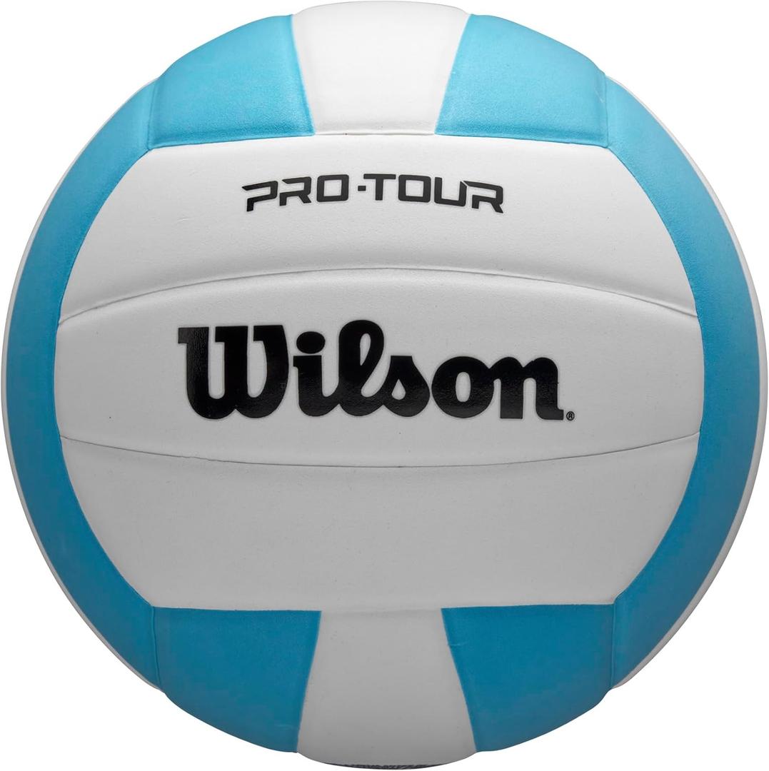 WILSON Pro Tour Indoor Volleyball - Teal/ White, Official Size