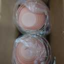 Planter Pots with Drainage Holes - Lightweight, Durable, and Space-Saving Pots for Indoor and Outdoor - Versatile Functionality, Simple Modern Design, Set of 20 Plastic Planter Pots - Pink