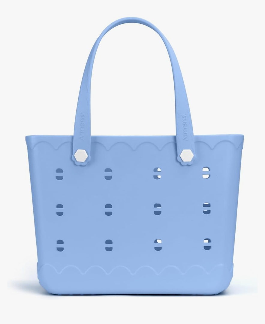 Large Rubber Beach Tote Bag | Durable Rubber Bag Waterproof Washable Versatile Modern Tote Bags