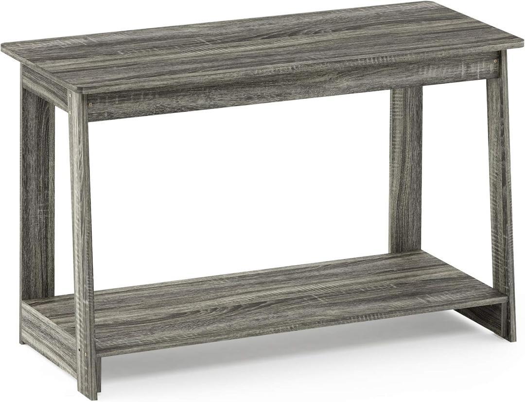 Furinno Beginning TV Stand, French Oak Grey, 15.59 x 35.04 x 21.65 inches