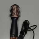 Small Dual Voltage Hair Dryer Brush (110-220V), Compact Light-Weight European Travel Blow Dryer Brush for Volume, Smoothness & Curls On The Go, One Step Travel Hair Tools, Incl. Pouch & EU Plug