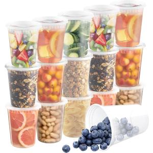 40 Pack 32oz Food Storage Containers with Airtight Lids Freezer Safe for Meal Prep Soup Slime Reusable for Lunches Leftovers Takeout BPA-Free Leakproof Stackable Microwave Dishwasher