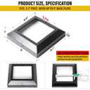 5.5"x5.5" Deck Post Base Cover Decorative Aluminum, Split Post Cover Skirts Trim for Deck RailingsStairs Black 8Pack
