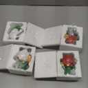 Wenqik 4 Pcs St Patricks Day Gnomes Decor Resin Lucky Leprechaun Shamrock Gnome Figurines Swedish Tomte Gnomes Irish Decor Tiered Tray Collectible Tabletop Decorations for Home Kitchen Office