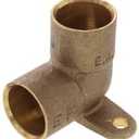 1/2" C x C Cast Brass 90-Degree Drop Ear Elbow Pack of 25