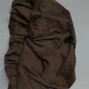 uxcell Stretch Foot Stool Cover Rectangular Square Foot Stool Slipcover with Elastic for Footstool Living Room Bedroom Fit Length 50-76cm / 19.69"-29.92", S-Large, Dark Brown