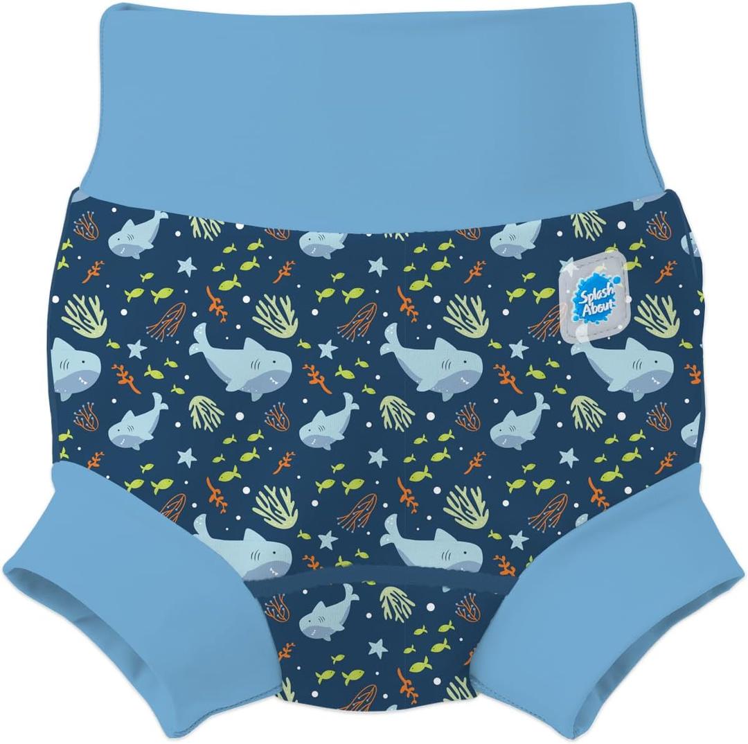 Splash About Happy Nappy Duo, Shark Reef Blue, 0-3 Months