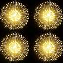 Admitrack String Lights Christmas Lights,198 LED 8 Modes Dimmable with Remote Control, Waterproof Copper Wire Decorative Hanging Lights for Party Patio Garden Decoration (Warm White)