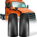 High Soar Door Mirror Covers for Freightliner Cascadia 2008-2015,Replacement Door Mirror Cover for Cascadia Trucks 2008-2015 Driver Left Side Passenger Right Side（Black,A Pair）
