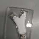 SD Card Reader for iPhone/ipad/Android/Mac/Computer/Camera,4 in1 Micro SD Card Reader Trail Camera Viewer, Portable Memory Card Reader SD Card Adapter for SD and TF Cards(White)