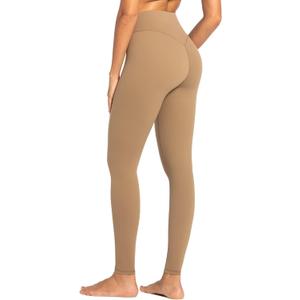 Sunzel Nunaked Workout Leggings for Women, Tummy Control Compression Workout Gym Yoga Pants, No Front Seam & High Waist (Medium, Coca Mocha)