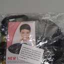 5Pcs 70S Afro Wig for Men Disco Costume Set Glasses Chain Mustache Short Curly Natural Black Hair Wig Cap Retro Rocker Wigs for 70S 80S Costume Halloween Cosplay (Fashionable)