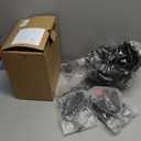 Kids Tactical Multifunctional Helmet Set for Battle Game, Police Cosplay Kids Toy Helmet Paintball Airsoft (Black)