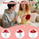 2 x Easter Gifts for Boyfriend Husband Him Her,to My Love Handmade Positive Crochet Mushroom Present, Wedding Anniversary Birthday Gifts for Women Men Wife Girlfriend