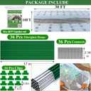 Garden Mesh Netting Kit,10 x 30FT Ultra Fine Netting with 6 Sets Fiberglass Garden Hoops for Raised Beds Vegetable Plants Fruits Greenhouse Row Cover Birds Animals Barrier Protection Net