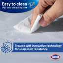 2 x Clorox Shower Curtain Liner, Premium Lightweight Flexible Waterproof 3g PEVA for Bathroom with Weighted Magnets, Standard Size 70" x 72", Frosty 2 Pack